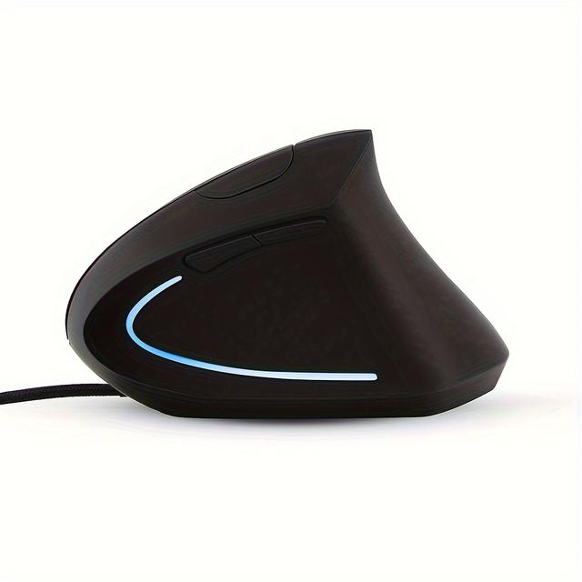 TEMU Wired Vertical Mouse Ergonomic Gaming Mouse Usb Optical Wrist Healthy Mice Mause For Pc Computer