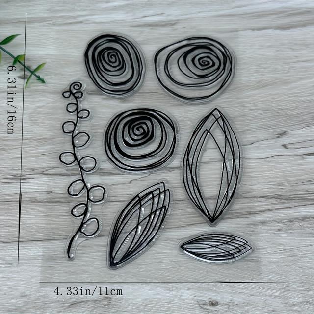 TEMU 1pc Silicone Clear Painting Tool Clipping Craft Diy Card