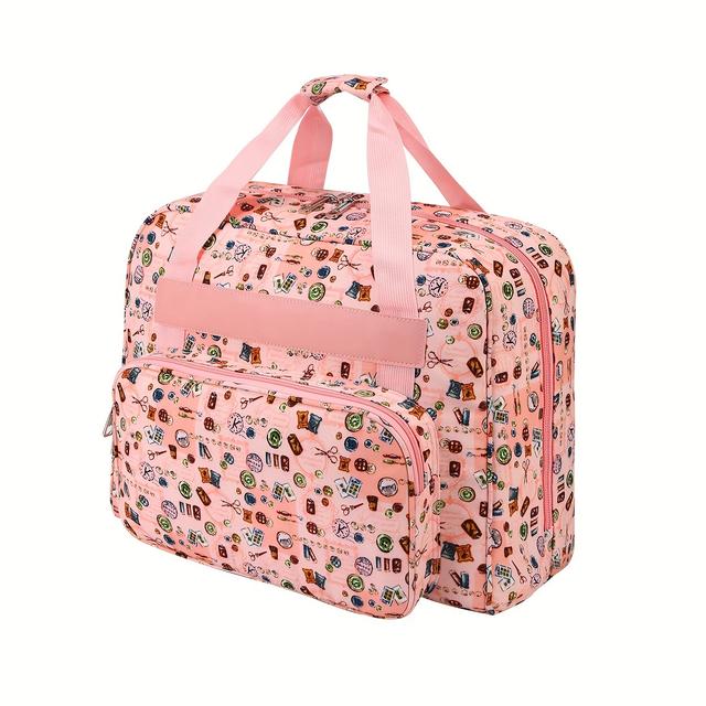 TEMU 1 Bolsa para Máquina de Coser, Antipolvo Portátil con Compartimentos y Acolchadas, Ideal como Regalo Navideño o Halloween – Almacenamiento Versátil Para la Mayoría De Maquinillas