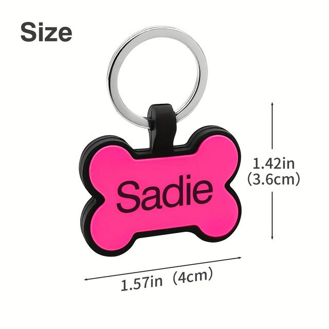TEMU Medagliette per cani in silicone personalizzabili - di cane - Totale