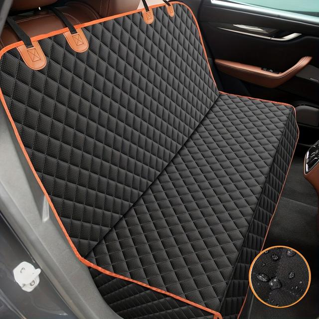 TEMU Rear Seat Dog Seat Cover Car Dog Seat Cover, Dog Seat Protector For Cars, Trucks And Suvs, Non-slip Rear Seat Cover For Pet
