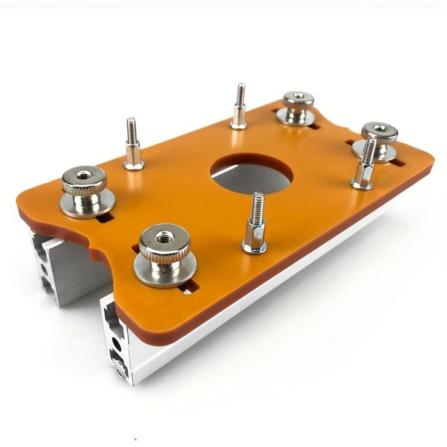 TEMU 2-in-1 Woodworking Jig For Cabinet & Wardrobe - Invisible Slotting Tool With Connector , Industrial Hardware