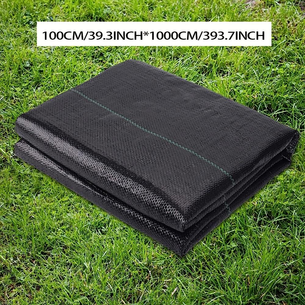 TEMU 1 Pack, Garden Barrier Landscape Fabric, Block Fabric, Woven Mulch For Landscaping Ground Cover Control Fabric, Black Garden Bed Liner