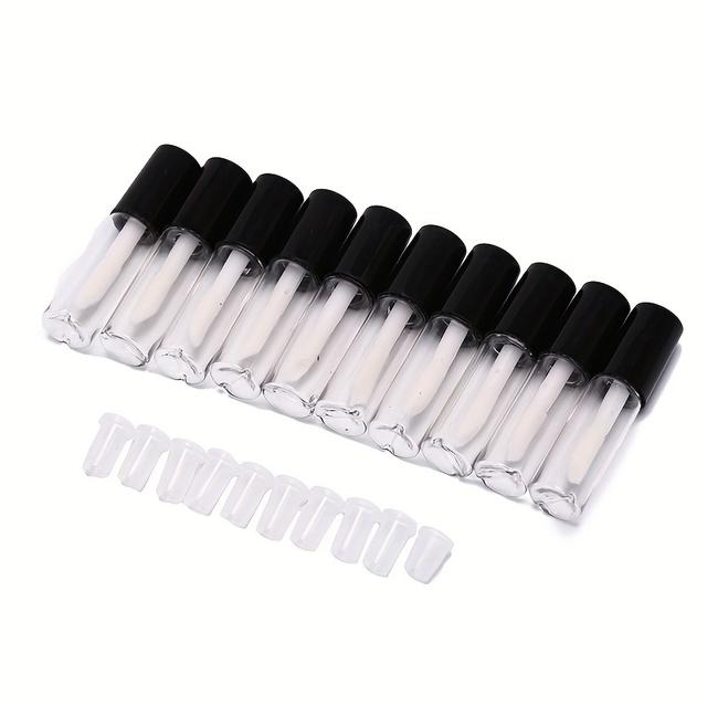 TEMU 10pcs 1.2ml Empty Lip Gloss Tubes Balm Cosmetic Container