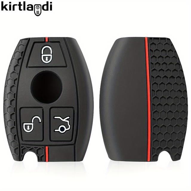 TEMU Silicone Car Key Key Fob For W176 W212 W213 W219 W204 W205 Glc C350 E