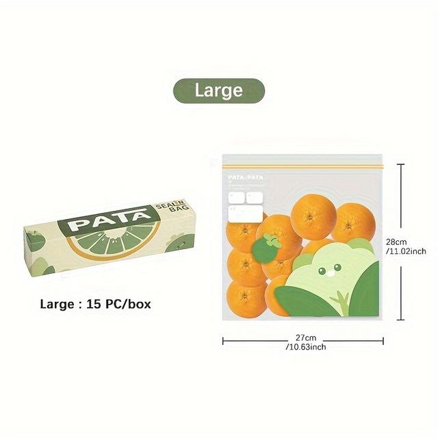 TEMU 1box Food Storage Bag Self-sealing Fresh Keeping Bag Thickened Household Refrigerator Storage Special For Freezing And Packaging