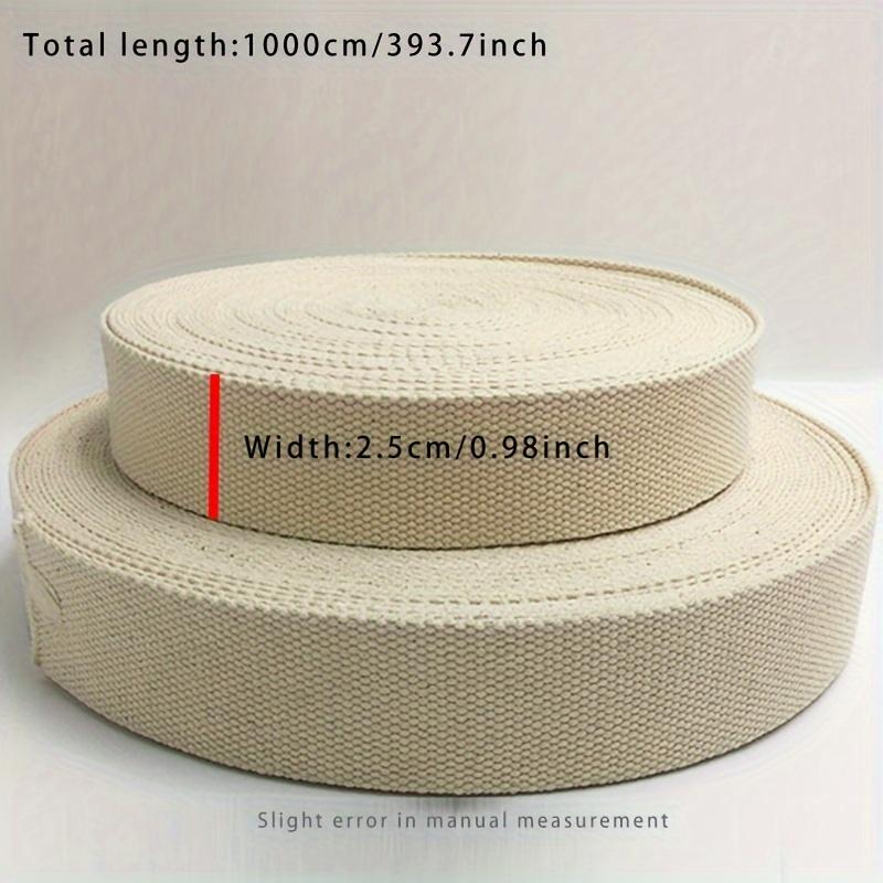 TEMU 2,5 cm breit 10 Meter lang, geeignet für Rucksackgurte, DIY-Canvas-Taschengriffe Sitzlehnen