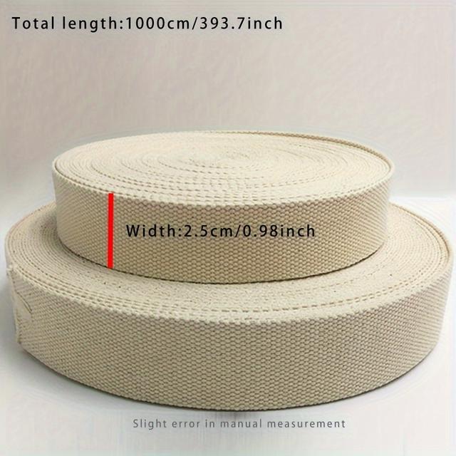 TEMU 2.5cm Wide And 10 Meters Long, Used For Backpack Straps, Diy Canvas Bag Handles, And Seat Backrests
