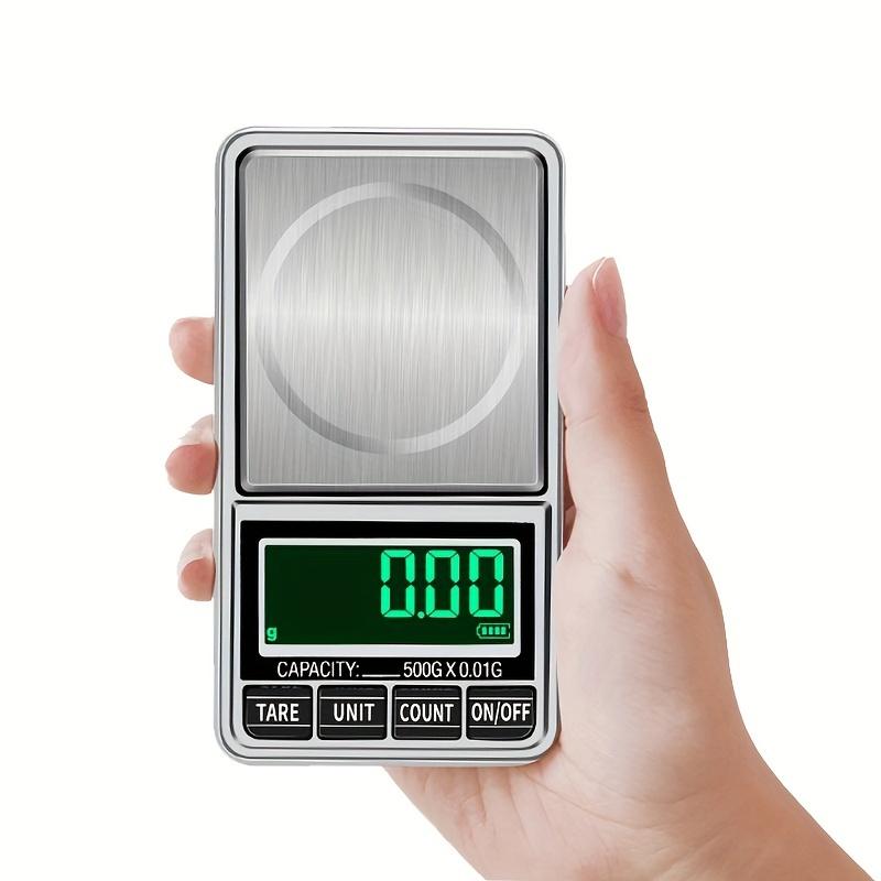 TEMU 1pc Mini Precision 0.01g /0.1g Pocket Digital Scales For Sterling Jewelry Weight Balance Gram Electronic Scales