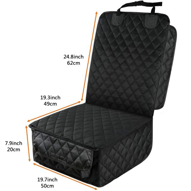 TEMU Front Seat Pet Mat For Cars, And Scratch-resistant, Suitable For Passenger Seats, Single Seat Cover For Cats And Dogs.