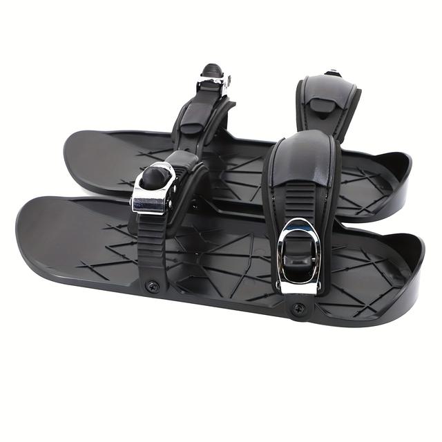 TEMU Mini Skiing & Skating Snow Shoes, Adjustable Mini Skiing Sled, Small Snowboard, Sports Skiing Boots