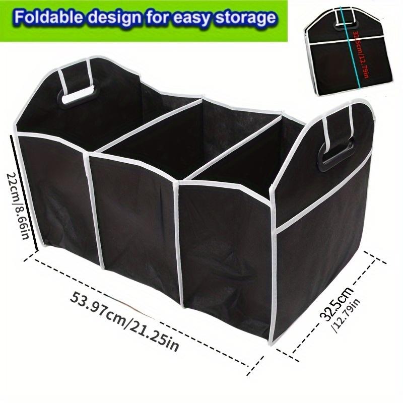 TEMU 1pc Organizador Universal para Maletero de Coche, Bolsa Plegable Portátil Compartimentos, para SUV, Camioneta, Furgoneta y Sedán