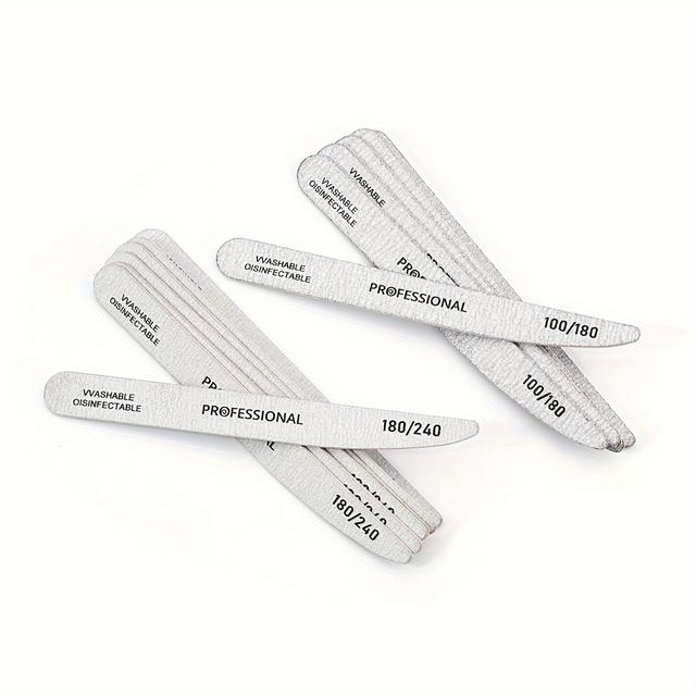 TEMU 10pcs Nail Polishing Files, Nail Block Buffer, Sanding Strip Rubbing Strip, Double Sided Polishing Strip Nail Files, Mini Fingernail Files, Manicure Pedicure Tool, For Toenail& Foot Clean