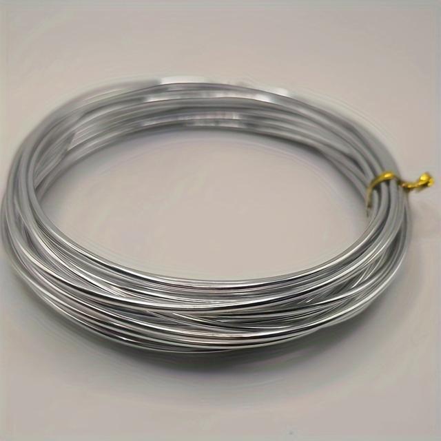 TEMU 2mm Barevný hliníkový drát, 12 Gauge gravírovací drát, kovový drát, armaturní drát, ohebný drát, řemeslný drát, gravírovací drát, měkký drát, dostupný v délkách 5,0/10,0 metrů