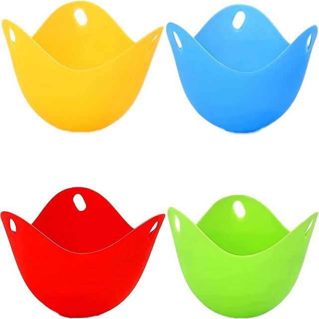 TEMU 4pcs, Cook Perfect Eggs With This Silicone Egg - Cooking Tool, Kitchen Gadgets, Kitchen Accessories