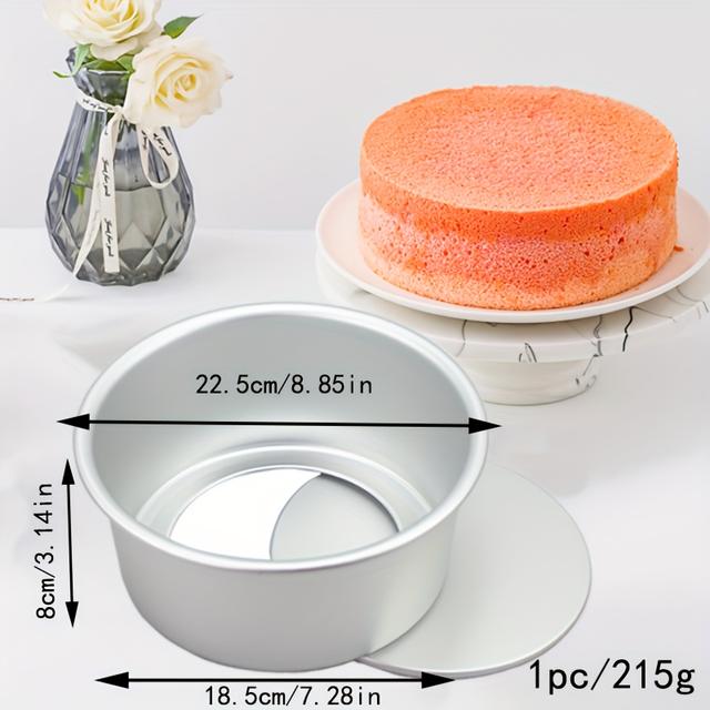 TEMU Un Moule À Gâteau En Aluminium Dur, Rond, Pour La de Gâteaux Chiffon, Épais, Avec Fond Amovible, Outil de Pâtisserie Pour , Ustensile de Cuisine