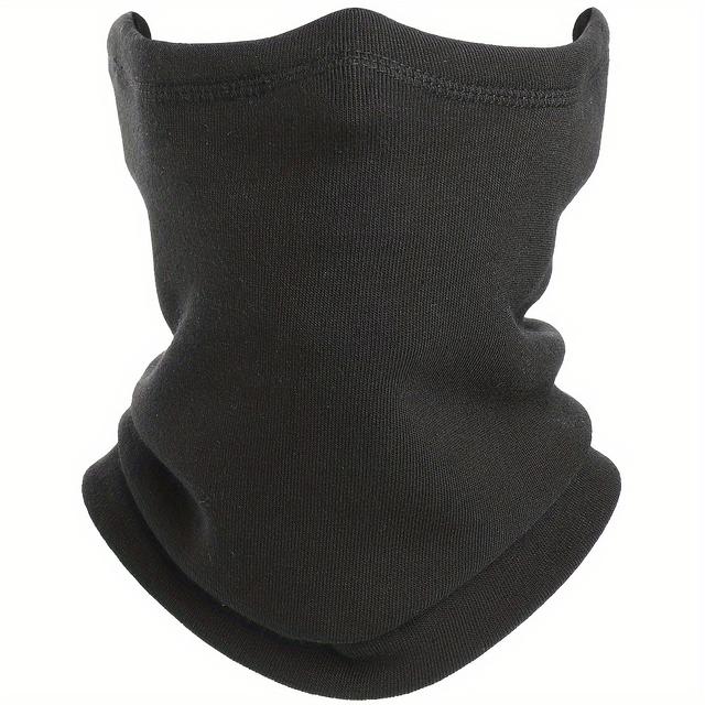 TEMU Wtactful Winter Scarf Cold Weather Fleece Neck Gaiter Warmer Half Face Mask For Snowboard Ski Men Women