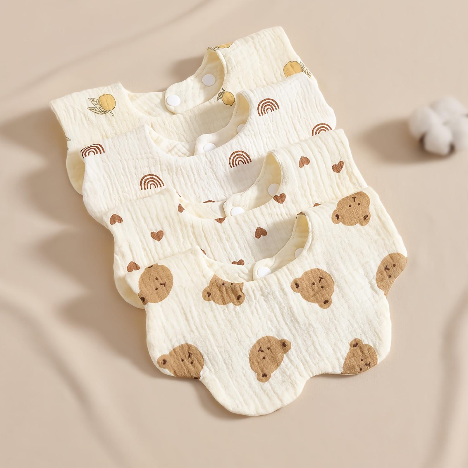 TEMU Gauze Feeding Bibs, Great Christmas Halloween Thanksgiving Day Gift, New Year's Gift, Valentine's Day Gift
