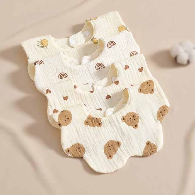 TEMU Gauze Feeding Bibs, Great Christmas Halloween Thanksgiving Day Gift, New Year's Gift, Valentine's Day Gift