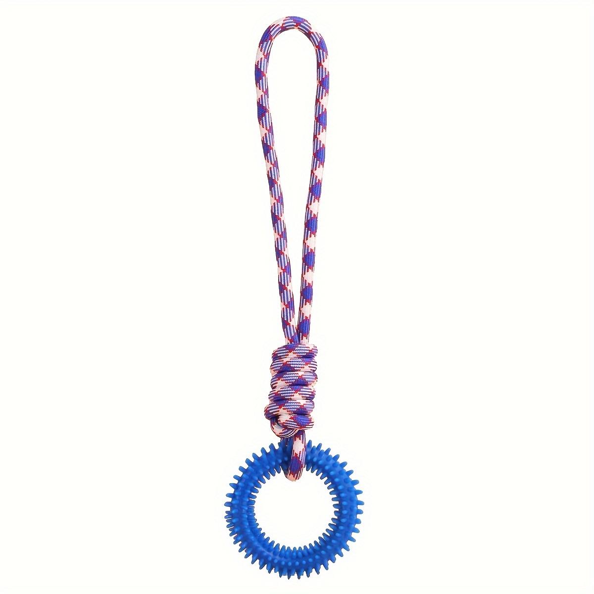 TEMU Round Spiked Ball Pet Dog Tug Interactive Rope Toy For Indoor And Outdoor Use