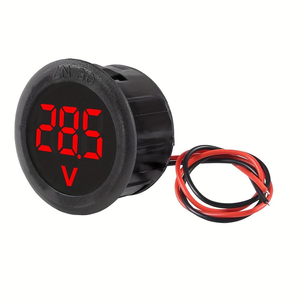 TEMU Volt Meter 4-100v Led Digital Display Wire Voltmeter Digital Voltage Current Meter Volt Detector Tester Monitor Panel