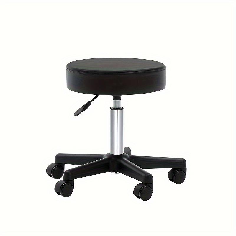 TEMU Ergonomischer Dreh-Salonstuhl mit Rückenlehne, Hypoallergenes Kunstleder, Höhenverstellbarkeit, Rotierender Barhocker für Schönheit Friseur