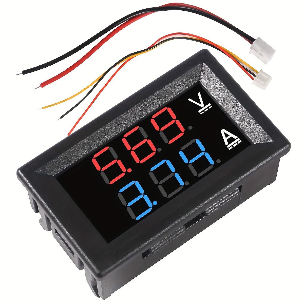 TEMU Digital Led Voltmeter Ammeter 0.28" - Multimeter Display, And Current Tester, 0-100v 10a, Surface Panel Mount