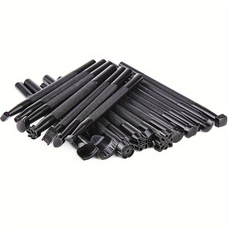 TEMU 20pcs Leather Stamping Tools, Different Shape Making Stamp Punch Set, Stamp Punch Set Carving Leather Craft Stamp Tools For Leather Craft Working