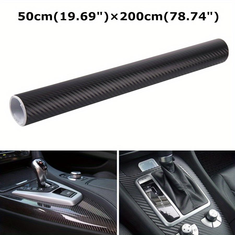 TEMU 19.69x78.74 Inch 3d Carbon Fiber Car Color Change Film Self Adhesive Film Wrap Sticker Decal Protector Waterproof, Suitable For Most Car Motorcycle Decals