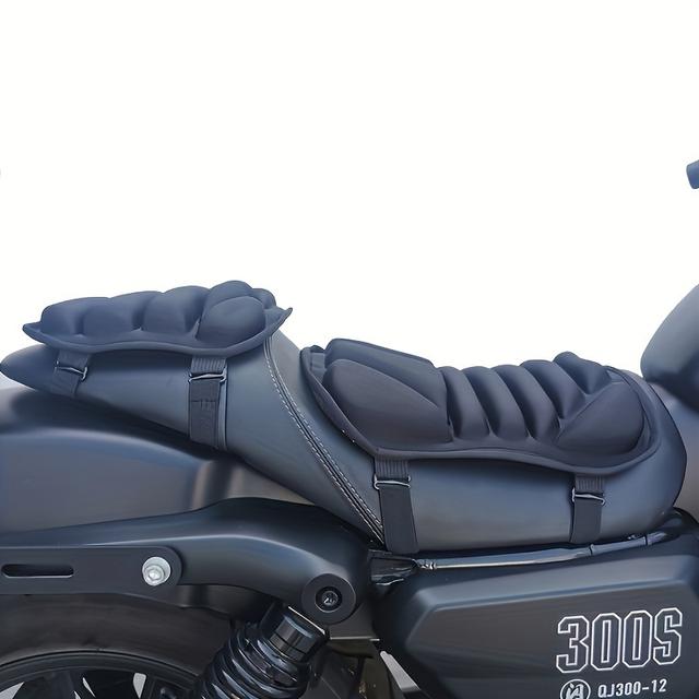 TEMU Motorcycle Shock-absorbing Seat Cushion, Motorcycle Seat Cover, Electric Scooter Seat Cushion, Motorcycle And Dirt Bike Accessory Seat Cover, Shock-absorbing And