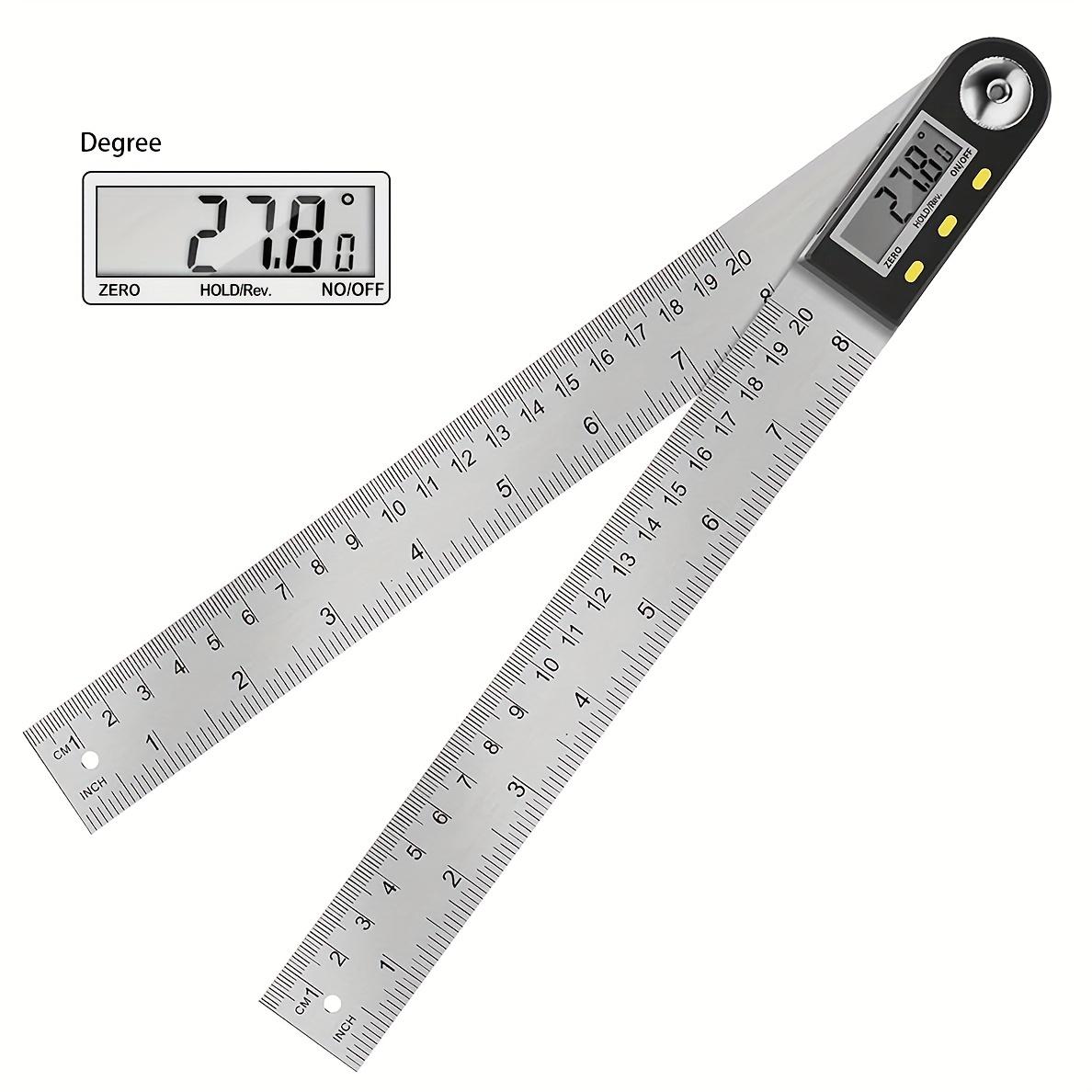 TEMU Digital Angle Finder Protractor Woodworking Ruler Tool With Large Lcd Display