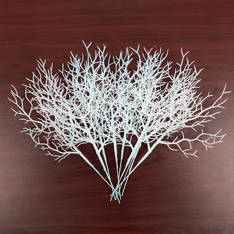 TEMU 10pcs 10.24inch Plastic Brown Branches Artificial Fake Antler Shaped Tree Branch Small Decorative Plant Twigs Branch For Wedding Table Decor Baby Shower Party Supplies Halloween Decoration