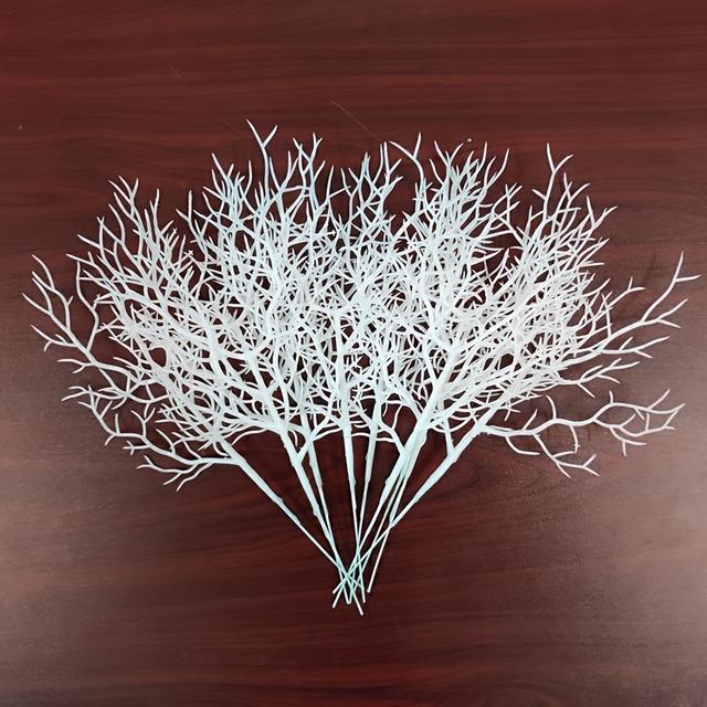 TEMU 10pcs 10.24inch Plastic Brown Branches Artificial Fake Antler Shaped Tree Branch Small Decorative Plant Twigs Branch For Wedding Table Decor Baby Shower Party Supplies Halloween Decoration