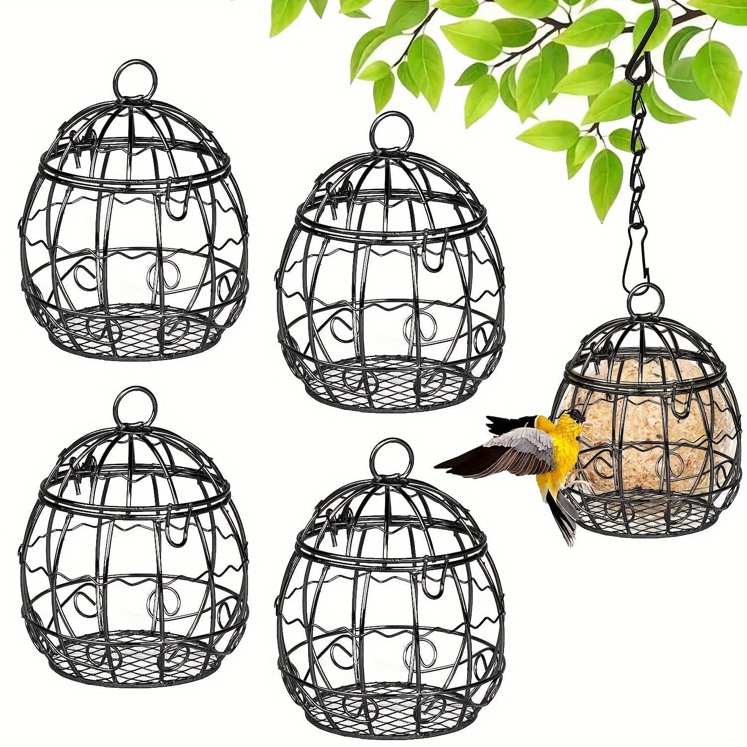 TEMU 4-pack Hanging Bird Feeders, Wild Bird Feeder Stations, Ideal For Hanging , Bird Feeder Stand For Birds, Suitable For Or Bird Cages