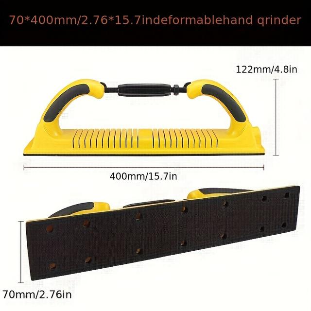 TEMU Boost Your Sanding With The Hifeson 70*198mm Square Manual Sanding Disc Holder!