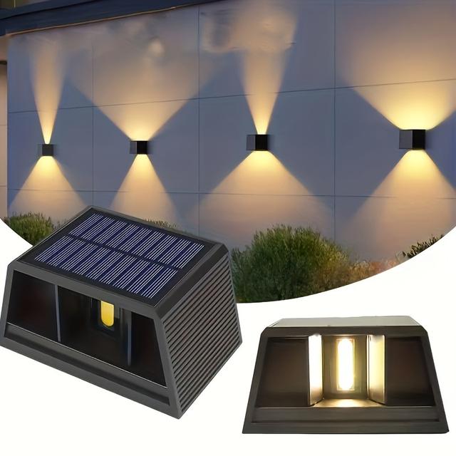 TEMU HOTU 1 Stück Neue LED Solarbetriebene Wandleuchte mit Höhenverstellung, Wandlampe, Verstellbare Beleuchtung, Außen-Gartenleuchte, -Beleuchtung, Moderne Villa-Landschaftsleuchte, Flurleuchte, IP65