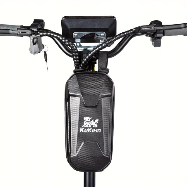 TEMU Electric Scooter Front Bag Premium Hard Shell Handlebar Bag Can Quick-release Mount - Large Capacity Bike/scooter Accessories For E-bikes, Scooters, Bicycle - Protection, , , Sturdy Build, Urban
