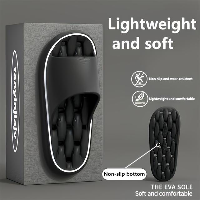 TEMU Unisex Comfortable Eva Non-slip Sandals - Minimalist , & Handwash Friendly | Ideal For Home And Beach Use, Indoor Slippers, Casual Footwear, , , Slipon Shoes, Cushioned Soles, Travel Essentials