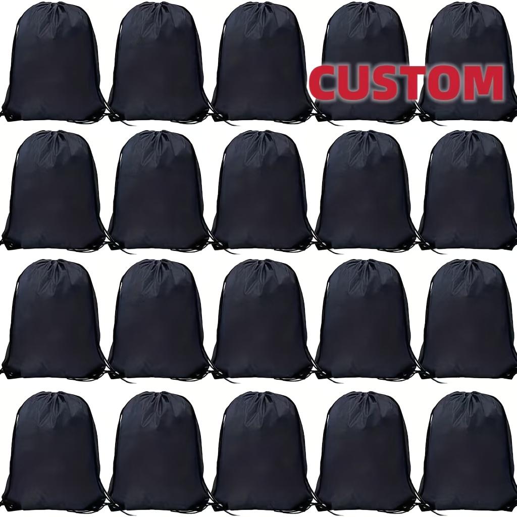 TEMU Customizable Double Drawstring Backpack Sports Backpack, Reusable Small Gift Bag With Handle, Suitable For Party Gifts, Birthday And Retail Supplies, Handicrafts.