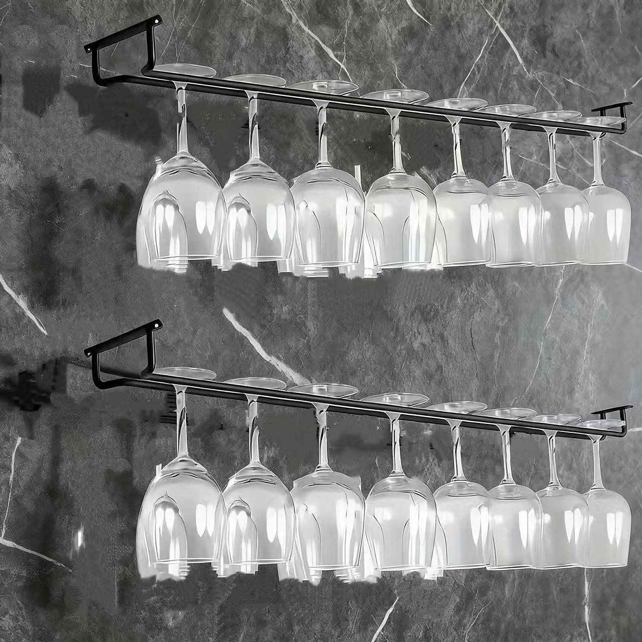 TEMU Plus Size Inverted Wine Glass Rack Red Wine Cup Holder Bar Kitchen Hanging Cup Rack Cup Holder