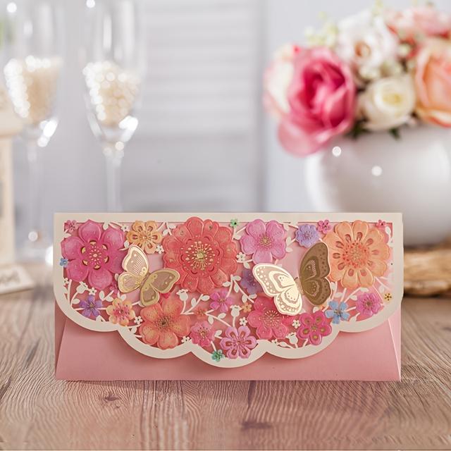 TEMU 10-pack Red Paper Money Envelopes, Chinese New Year Money Gift Pockets, Festive Spring Festival Wedding Celebration Decor, No Electricity Needed