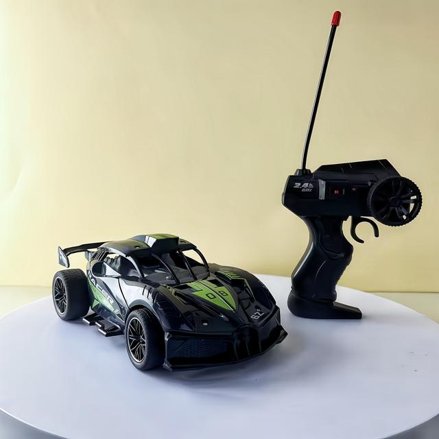 TEMU Remote Control Racing Car Toy, 2wd Track Car, Plastic Rc Vehicle, For Boys And Girls, Suitable For 8-12, With Track For Birthday And Holiday Gifts