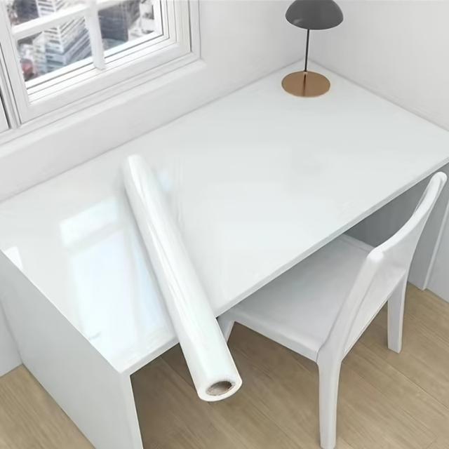 TEMU Наклейка для шафи з високим глянцем, Декаль для реставрації меблів шаф та столів, Самоклеюча потовщена лакова наклейка