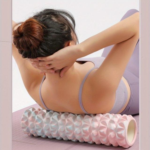 TEMU Eva Foam Yoga Roller For & Fitness - Ideal For Beginners, Perfect Gift For /valentine's