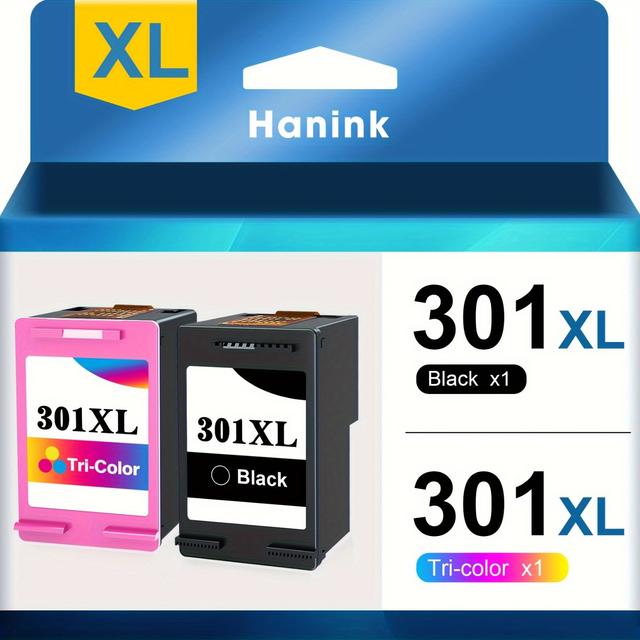 TEMU 301xl Printer Cartridges Multipack Replacement For 301 Printer Cartridges For Hp301 Xl 301xl For 4500 5530 5534 4504 2540 1510 2544 2549 4630 4632 2620 2622 (black, Color)