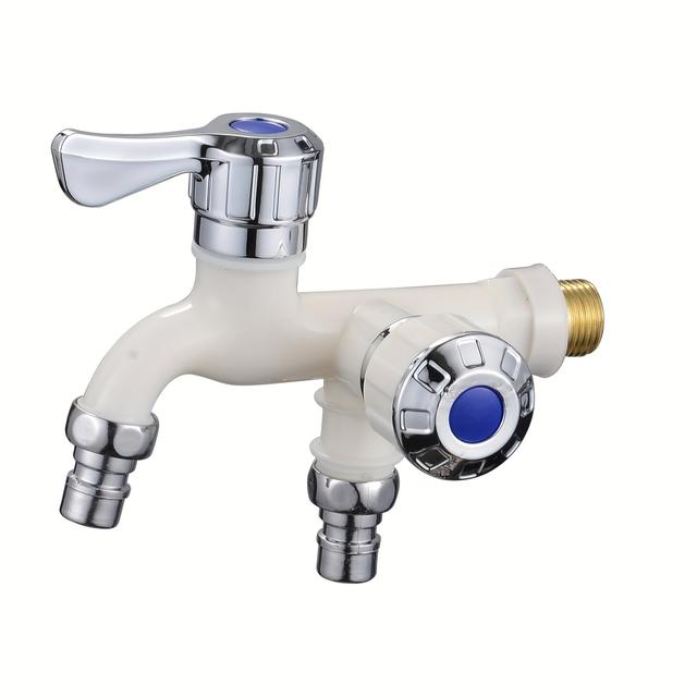 TEMU Кран G1/2, 4-сторонній кран, один на два подвійних виходи, підходить для автофургонів та догляду за газоном