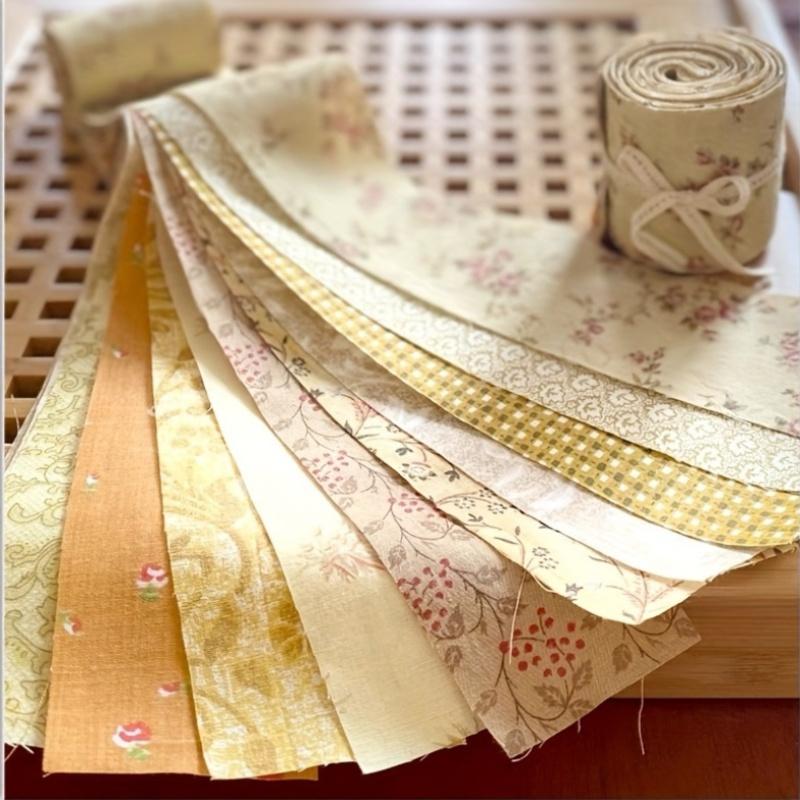 TEMU 101pcs Of Rolls, 6cm*50cm Floral Quilting Strips, Quilting Rolls, Quilting Fabrics, Sets With Different Patterns (random Patterns) For Quilts, Curtains, Bags, Skirts