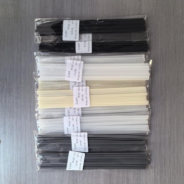 TEMU 100 шт. Набір пластикових зварювальних прутків, довжина 200 мм, ABS/PP/PVC/PE, 5x2 мм, не потрібна потужність, будинку, аксесуари для зварювальних апаратів