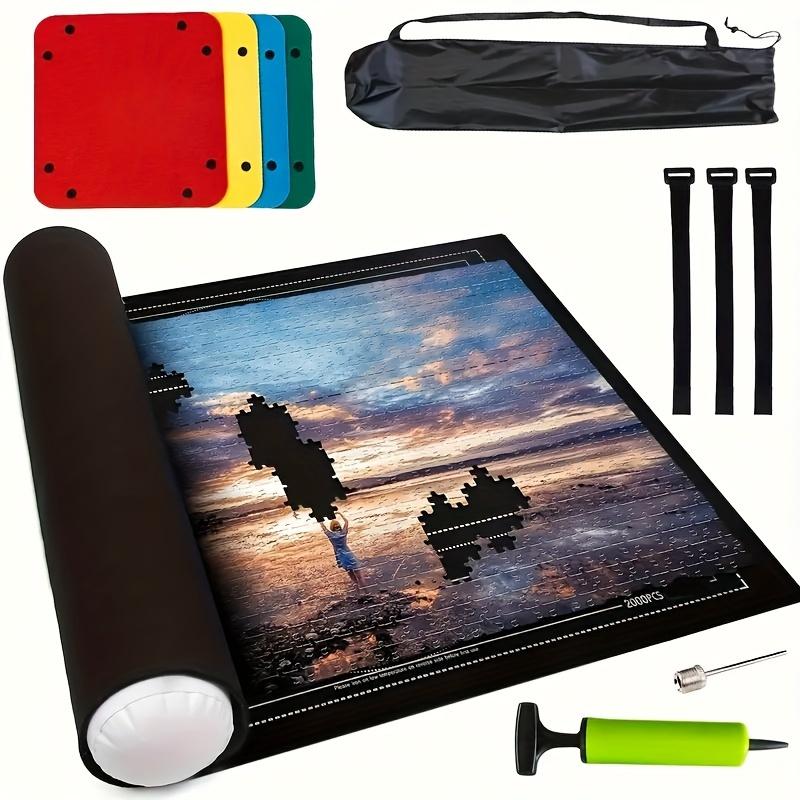 TEMU A Set Of 2000 Puzzle Mats, Including A 32x47 Inch Storage Mat, A Drawstring Storage Bag, And Accessories.