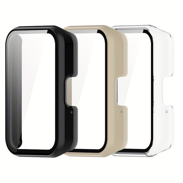 TEMU 삼성 갤럭시 피트3용으로 설계된 세 개의 보호 케이스, 가벼고 내구성이 뛰어난 PC 소재로 스크래치 방지 기능을 제공하며 남성과 여성 모두에게 적합합니다.